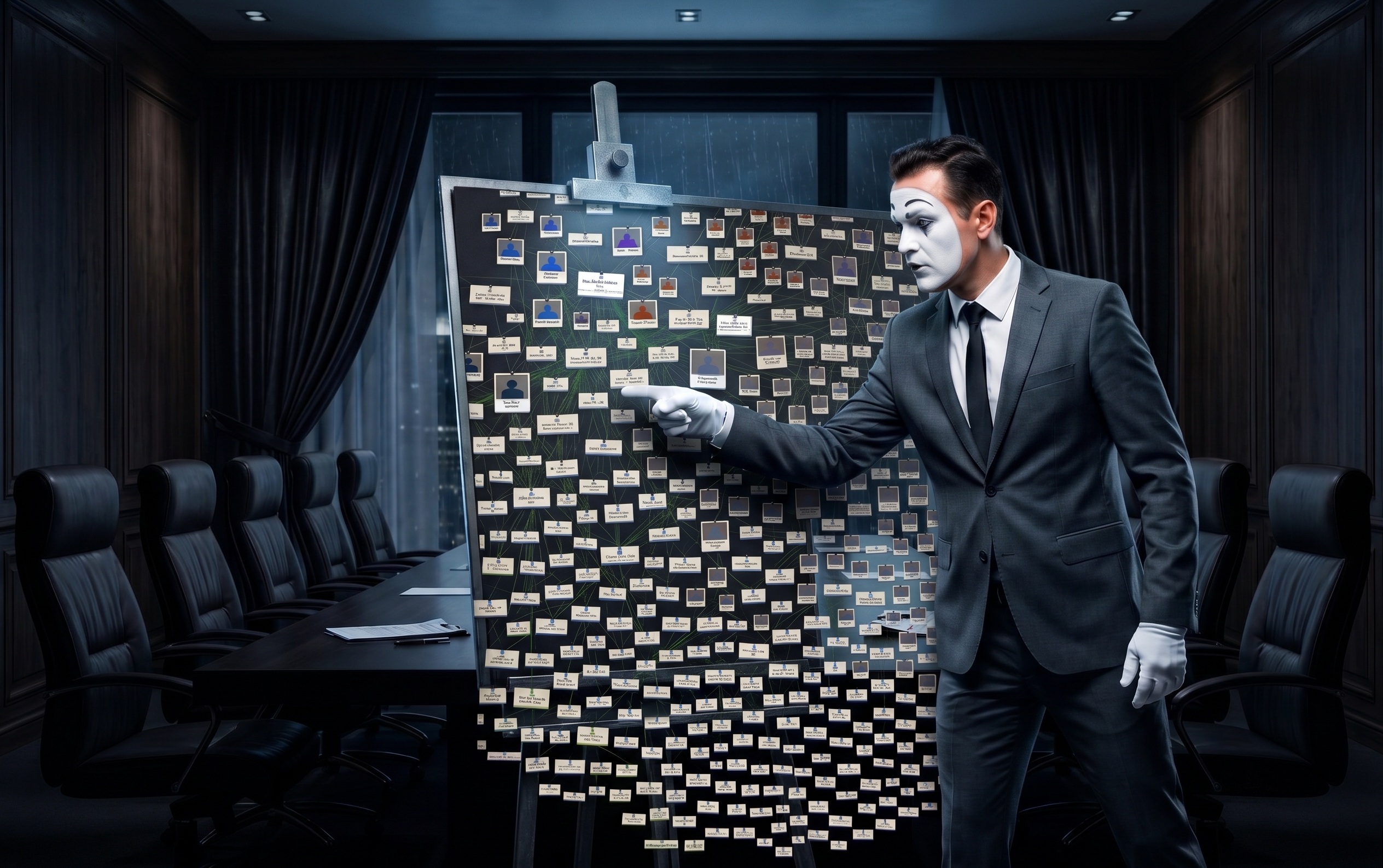 Mime Cartographer demonstrating complex asset infrastructure lines on a secure project board